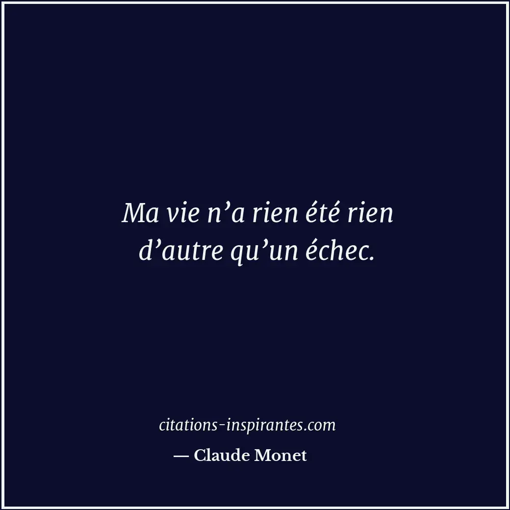 Citation de Claude Monet