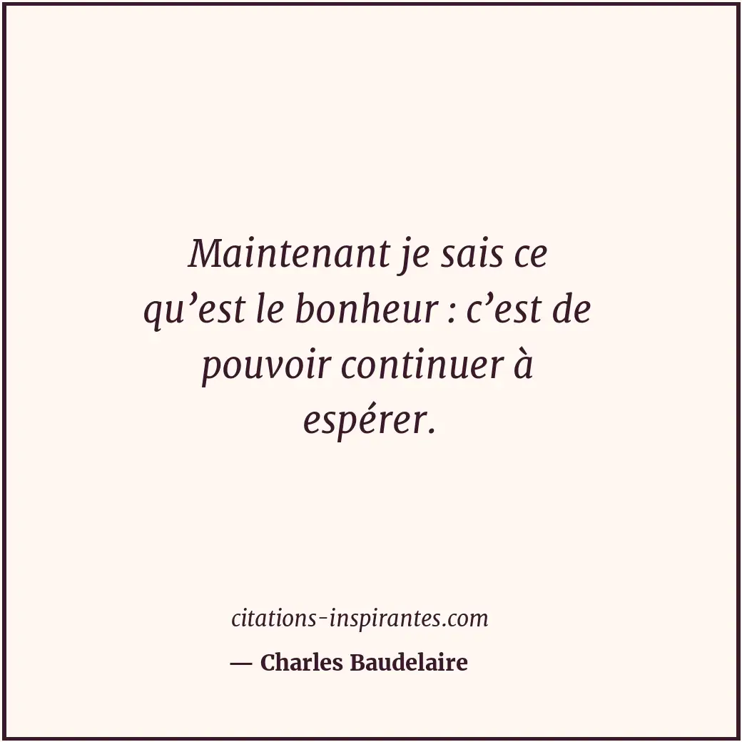 Citation de Charles Baudelaire