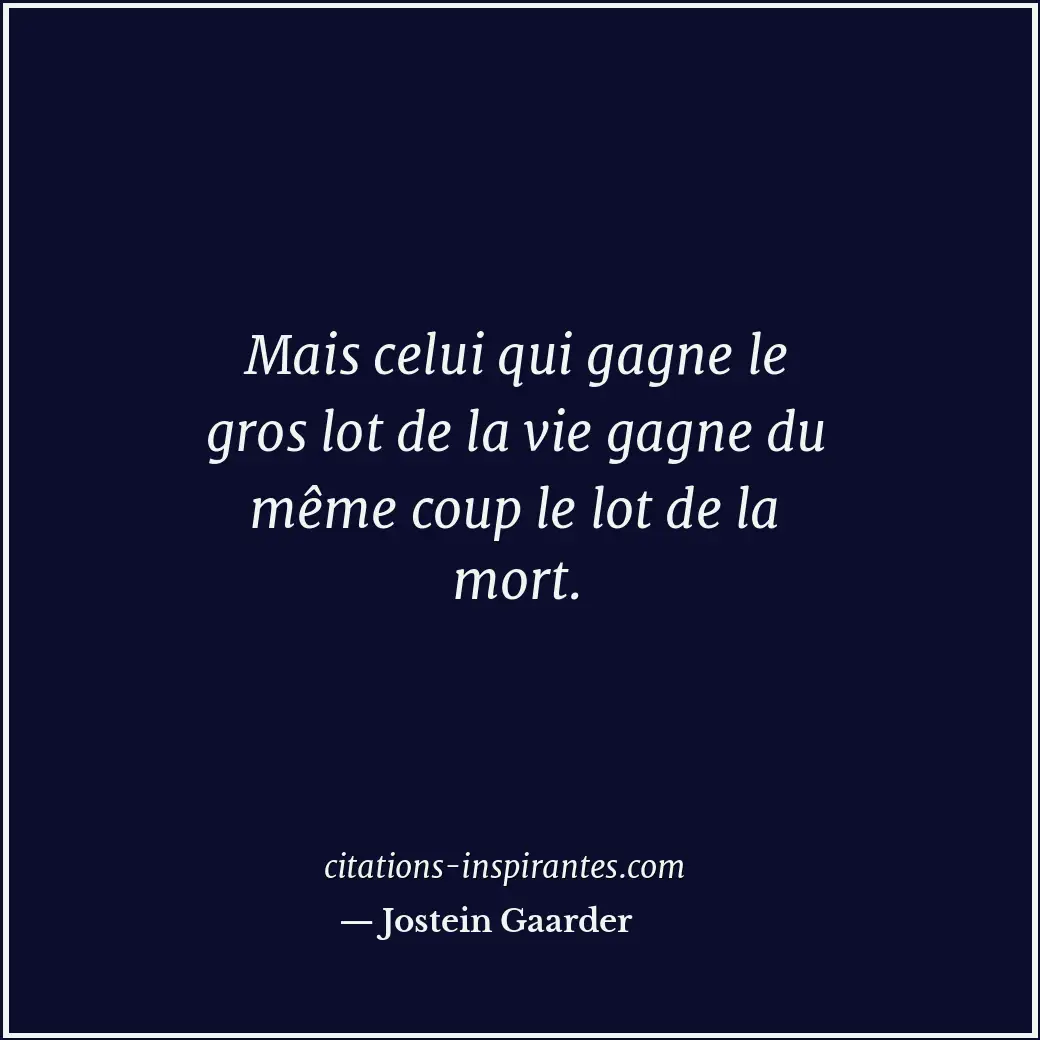 Citation de Jostein Gaarder