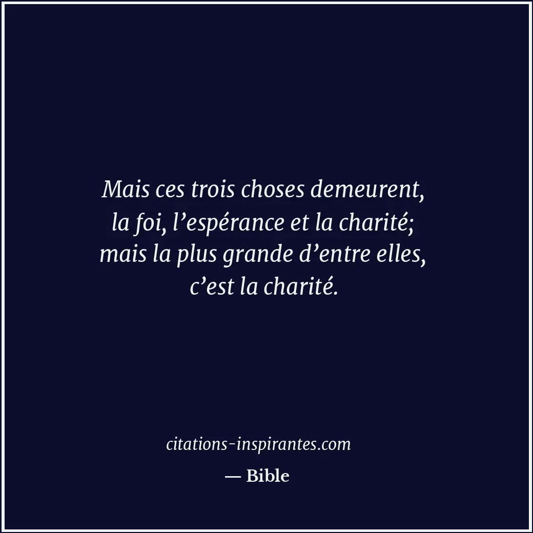 Citation de Bible