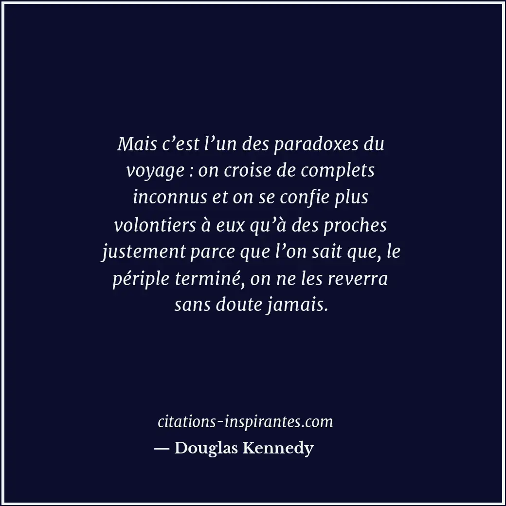 Citation de Douglas Kennedy
