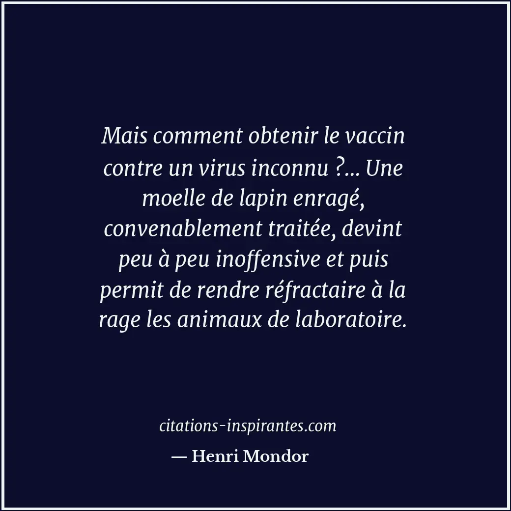 Citation de Henri Mondor