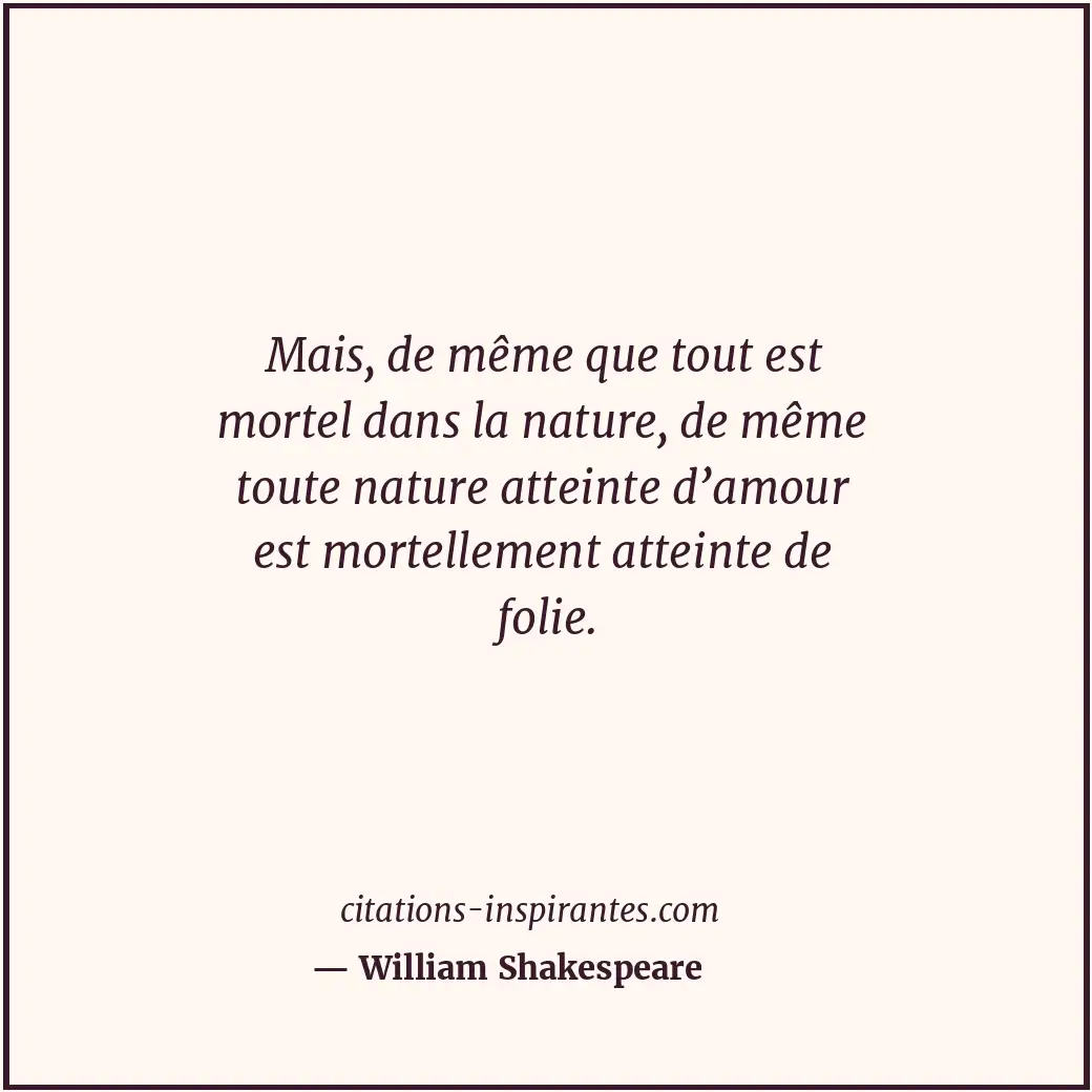 Citation de William Shakespeare