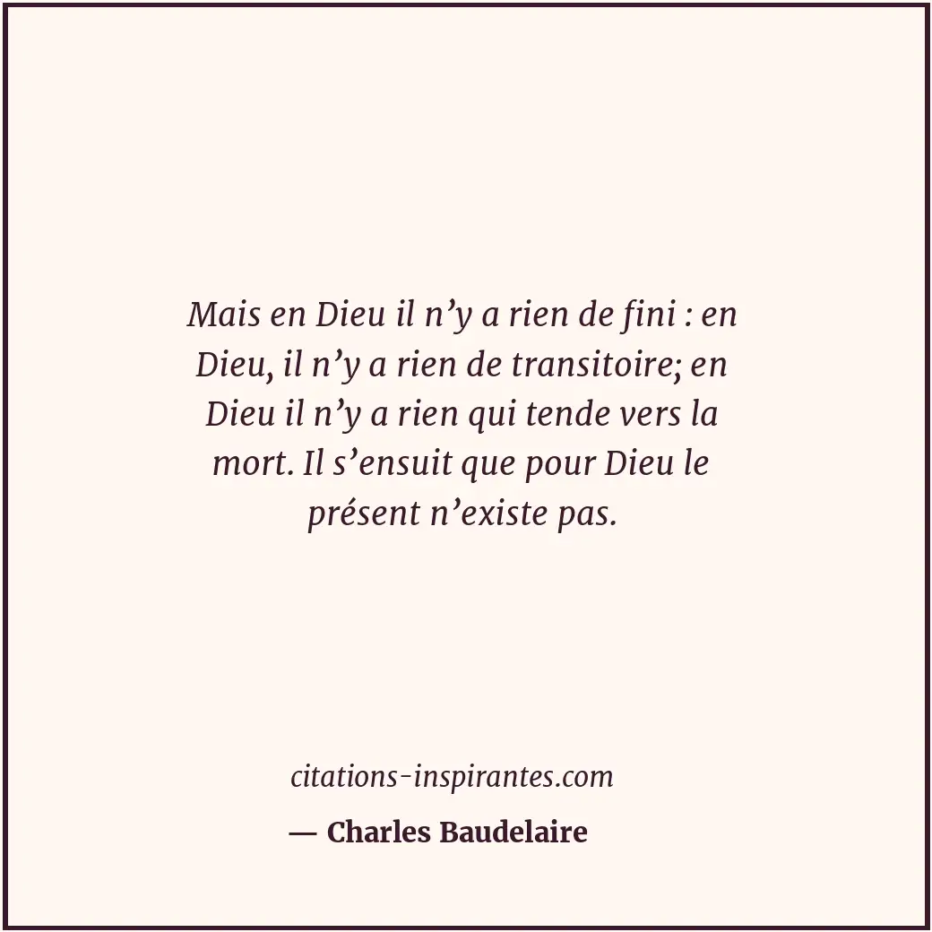 Citation de Charles Baudelaire