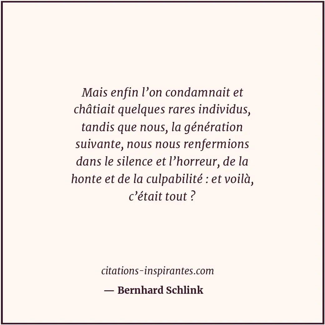 Citation de Bernhard Schlink