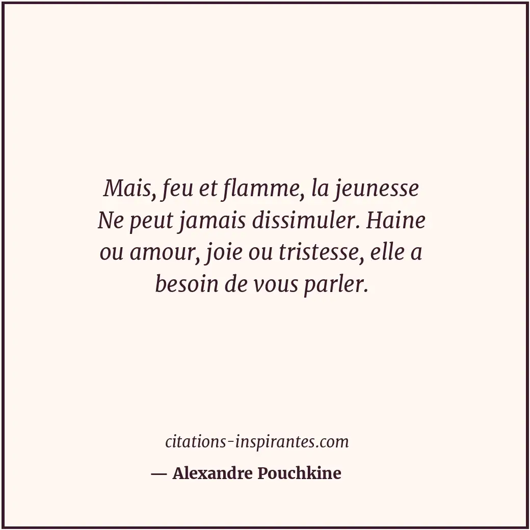 Citation de Alexandre Pouchkine