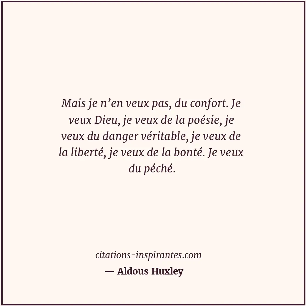 Citation de Aldous Huxley