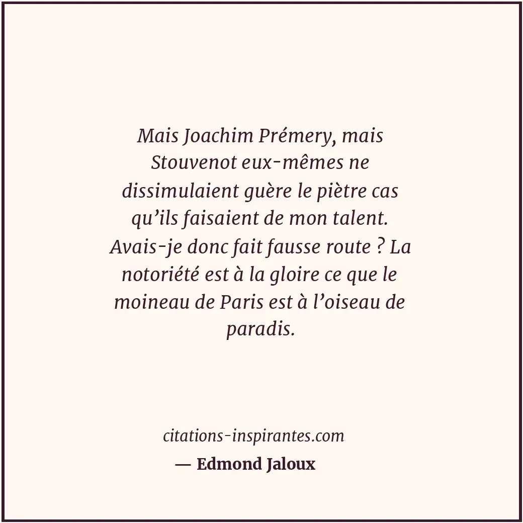 Citation de Edmond Jaloux
