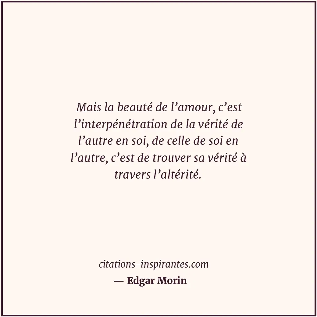 Citation de Edgar Morin