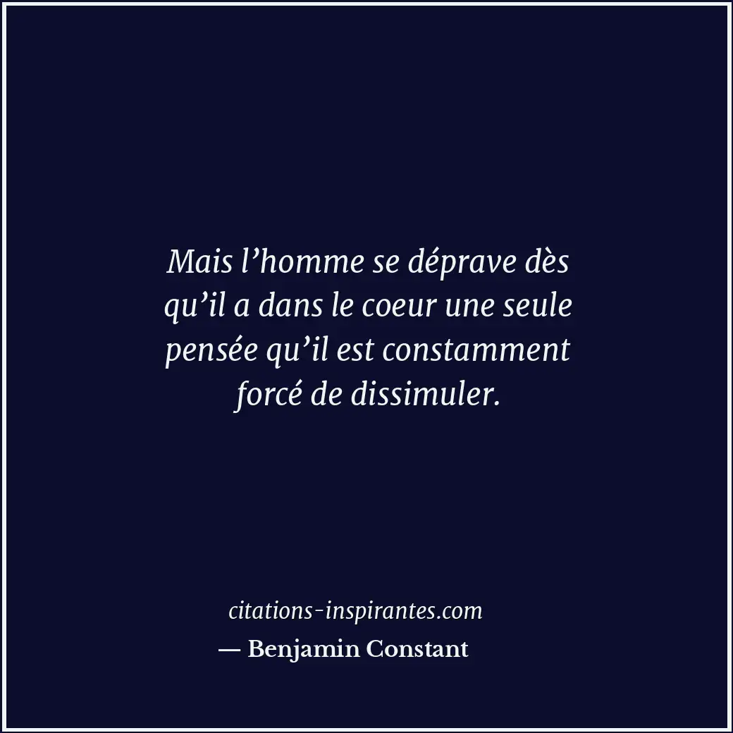 Citation de Benjamin Constant