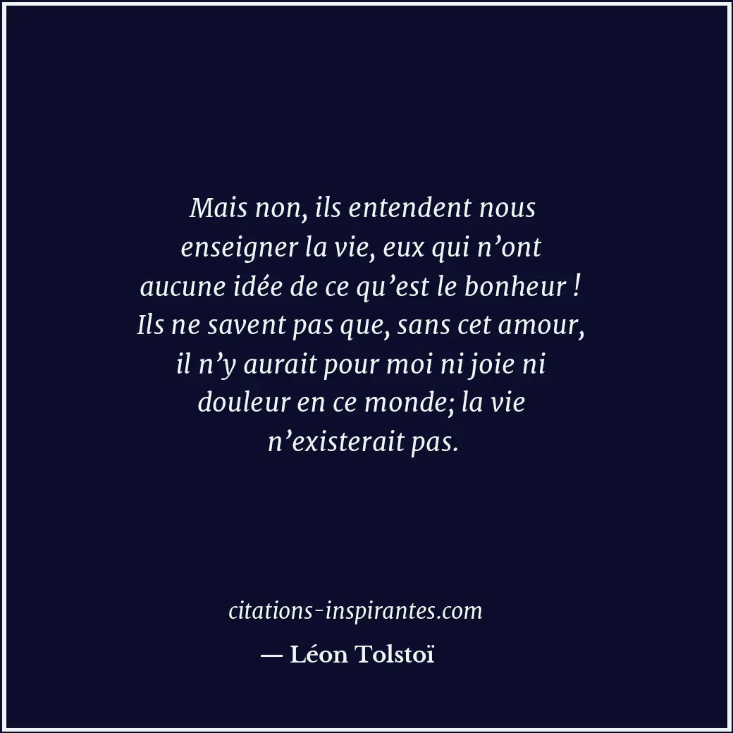 Citation de Léon Tolstoï