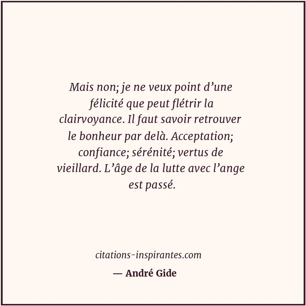 Citation de André Gide