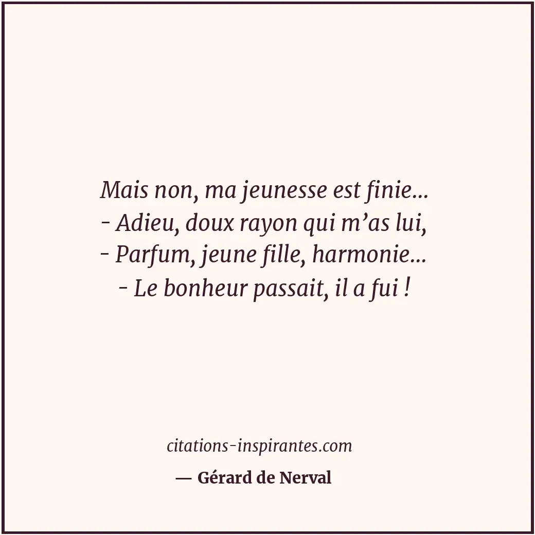 Citation de Gérard de Nerval