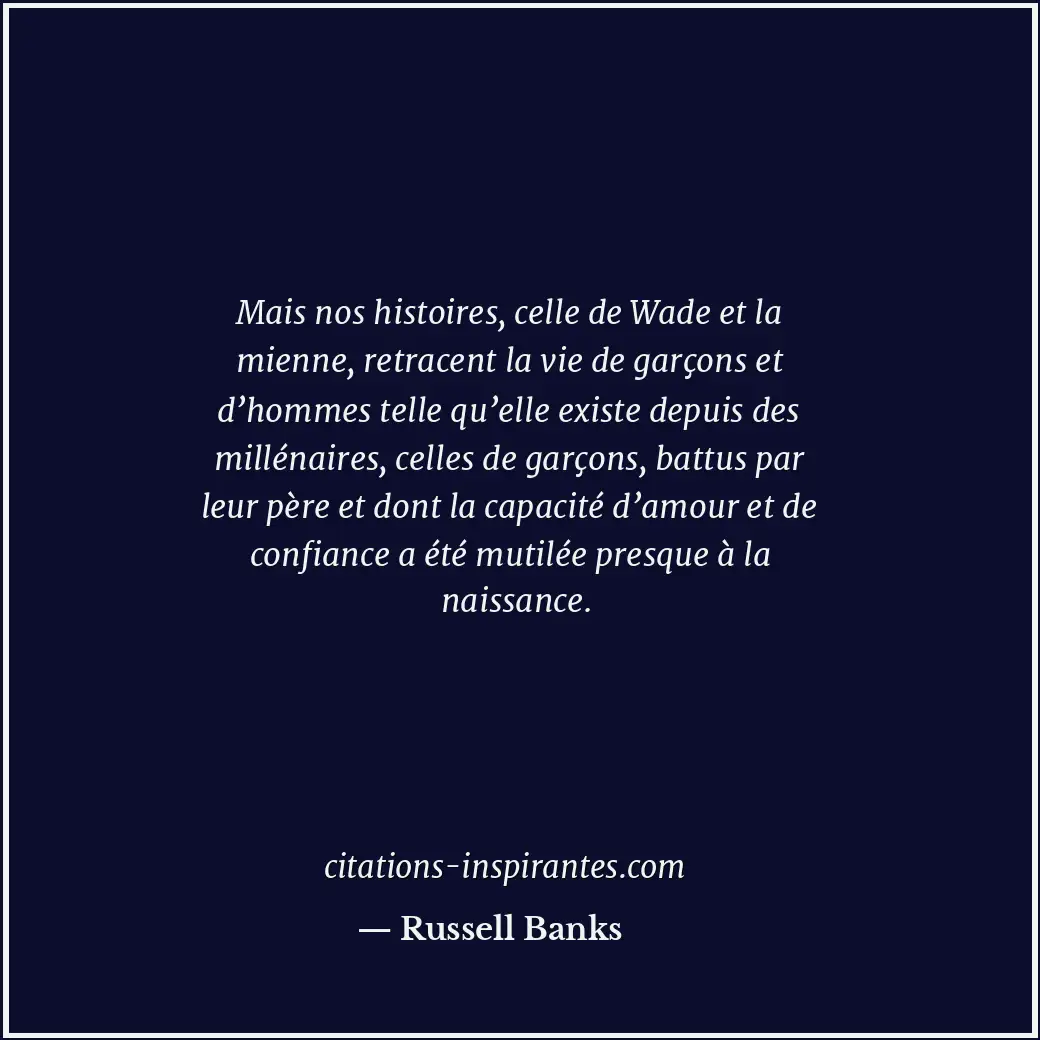Citation de Russell Banks
