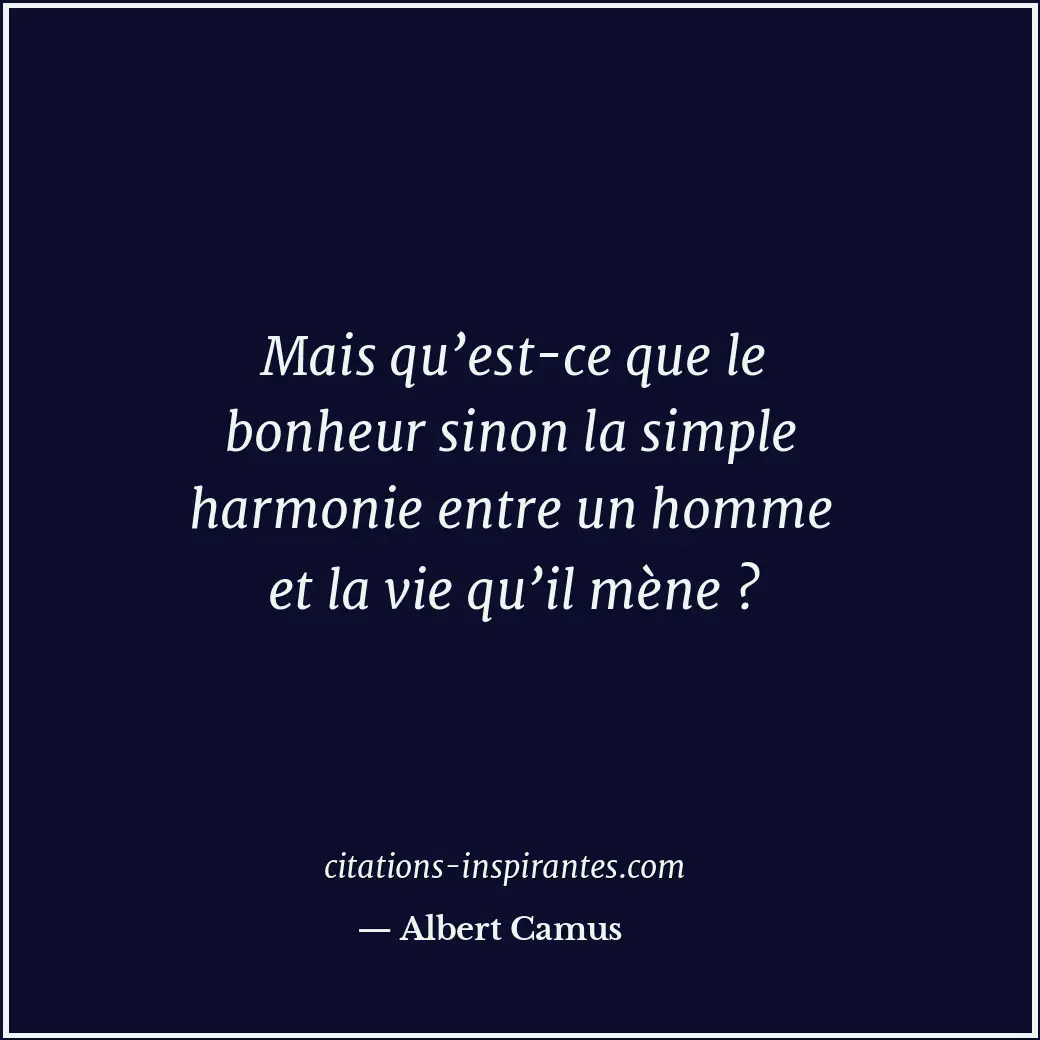 Citation de Albert Camus