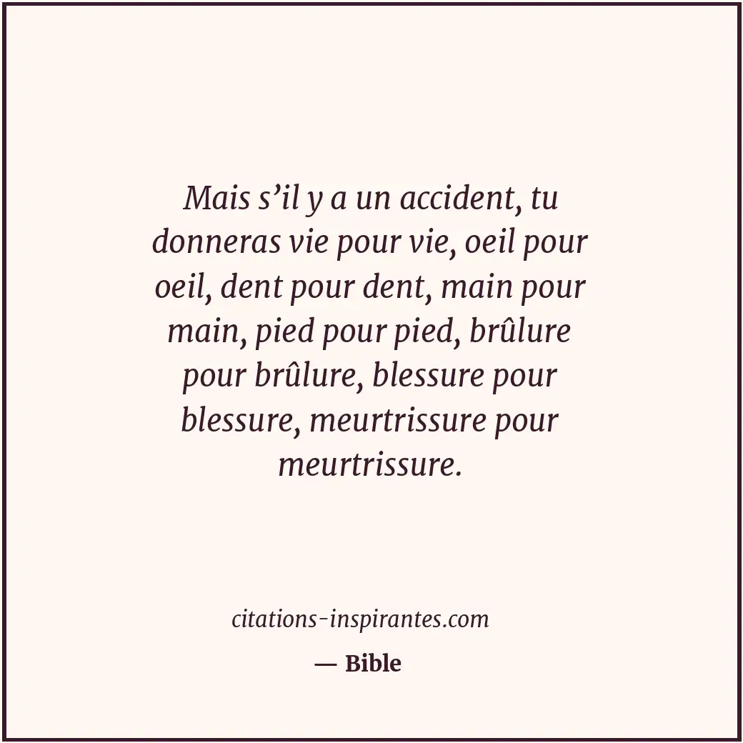 Citation de Bible