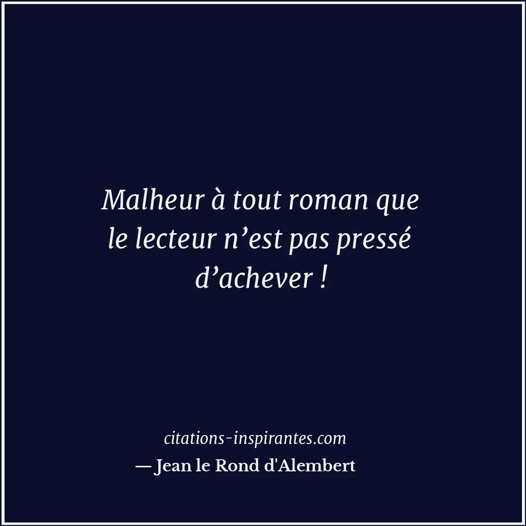 Citation de Jean le Rond d'Alembert