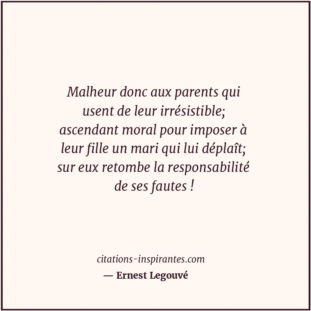 Citation de Ernest Legouvé
