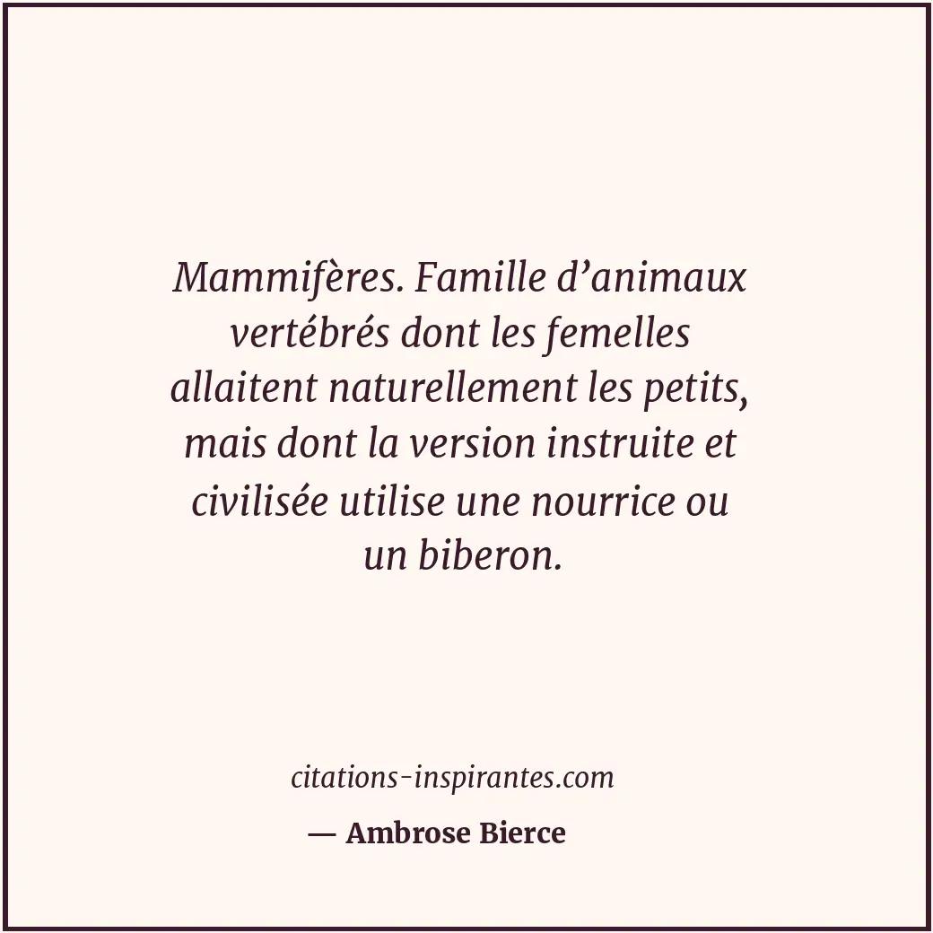 Citation de Ambrose Bierce