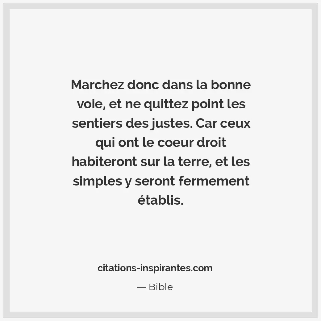 Citation de Bible