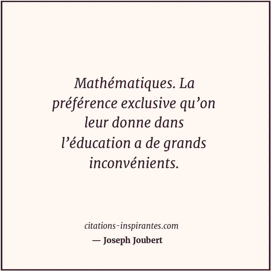 Citation de Joseph Joubert