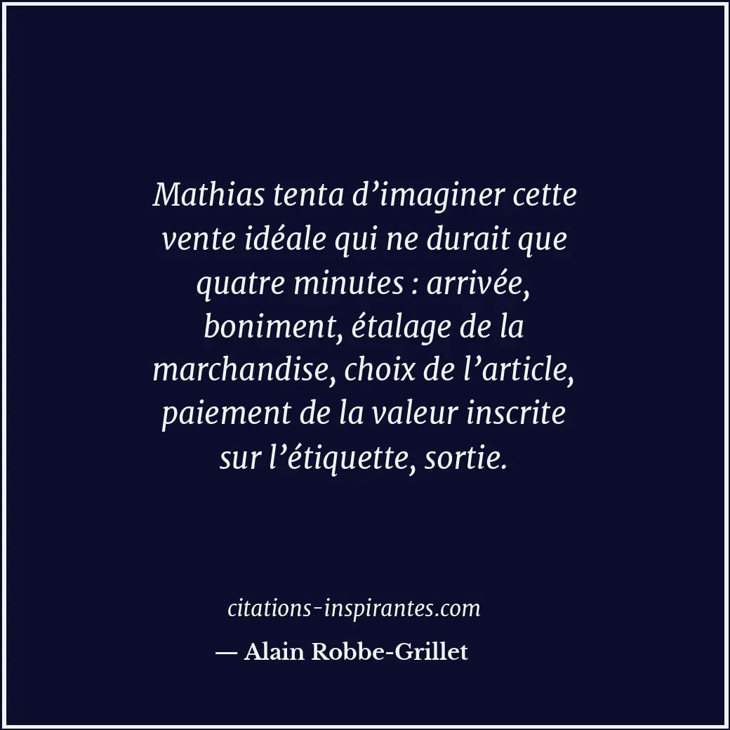 Citation de Alain Robbe-Grillet