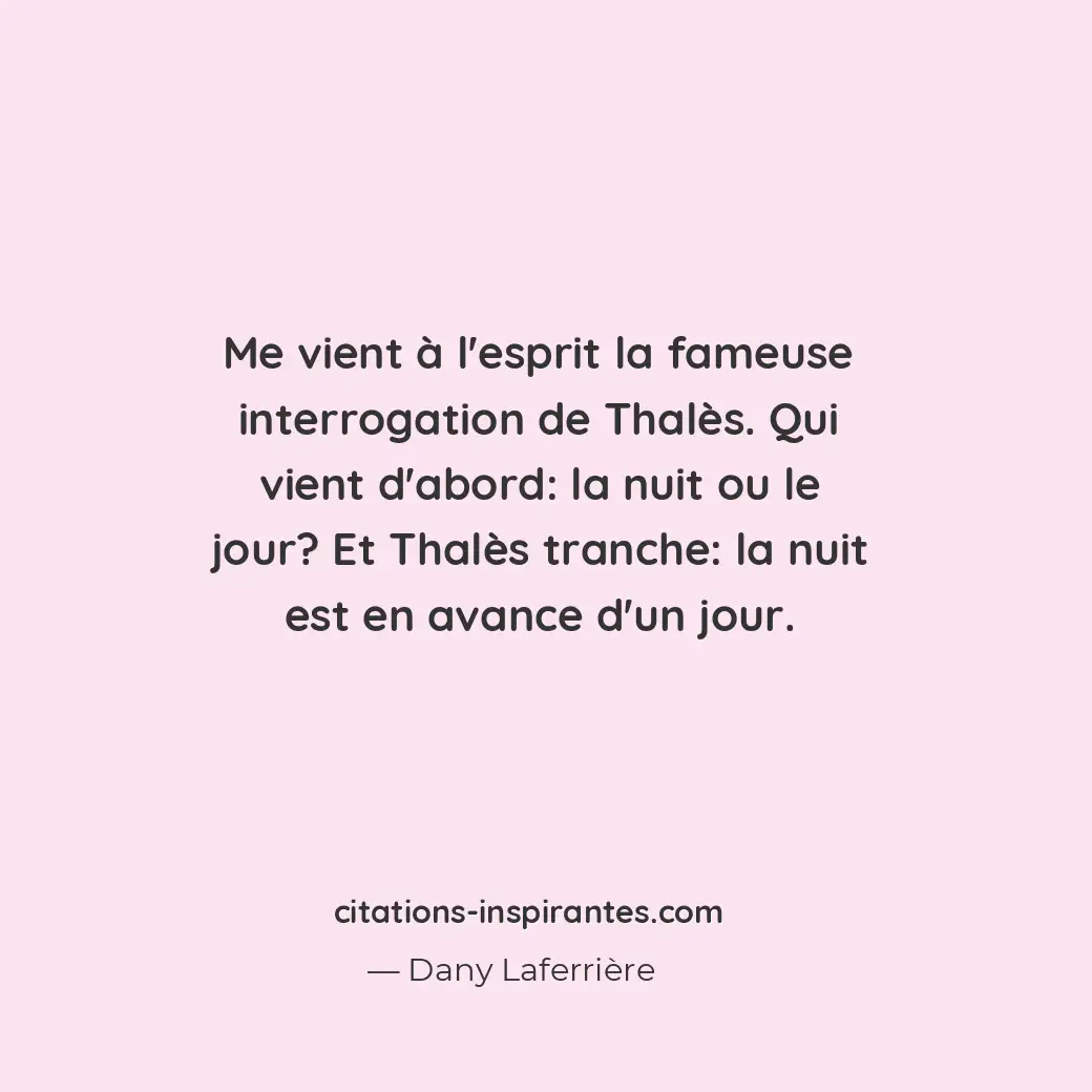 Citation de Dany Laferrière