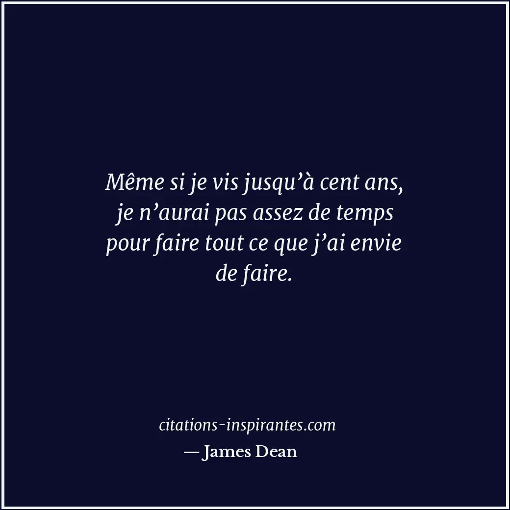 Citation de James Dean