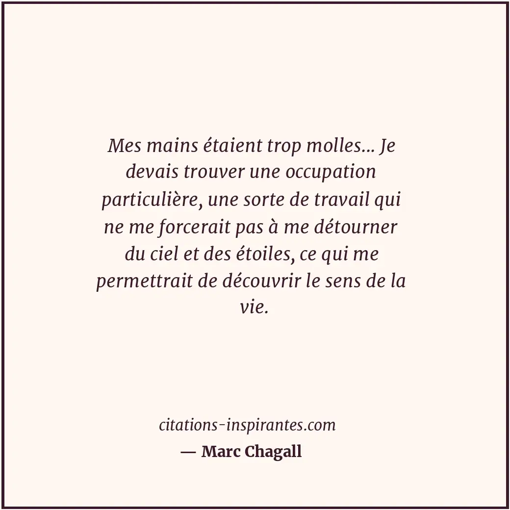Citation de Marc Chagall