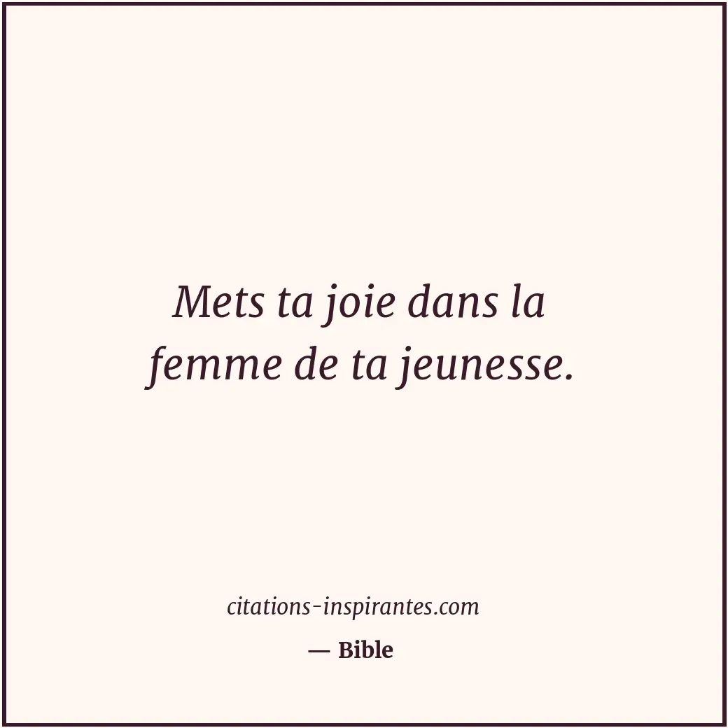 Citation de Bible