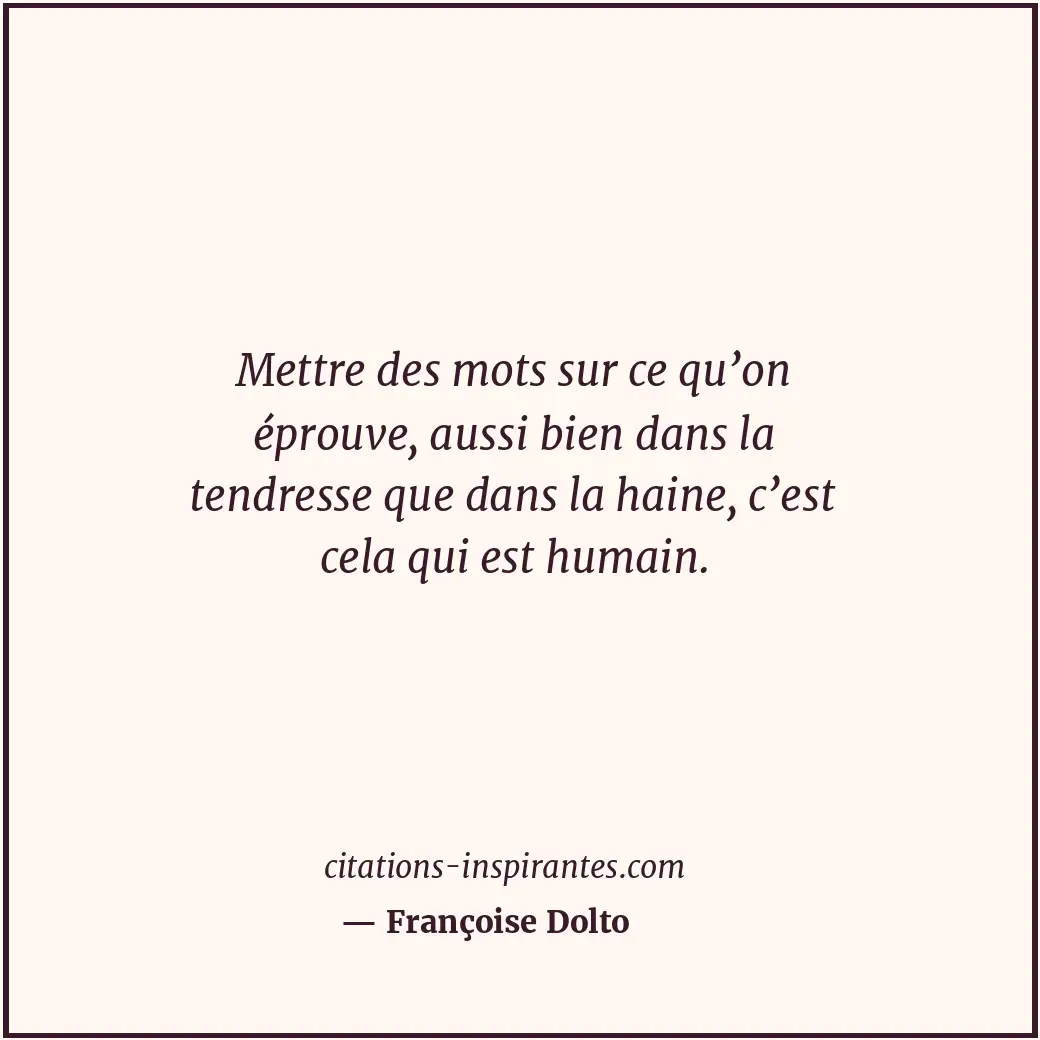 Citation de Françoise Dolto