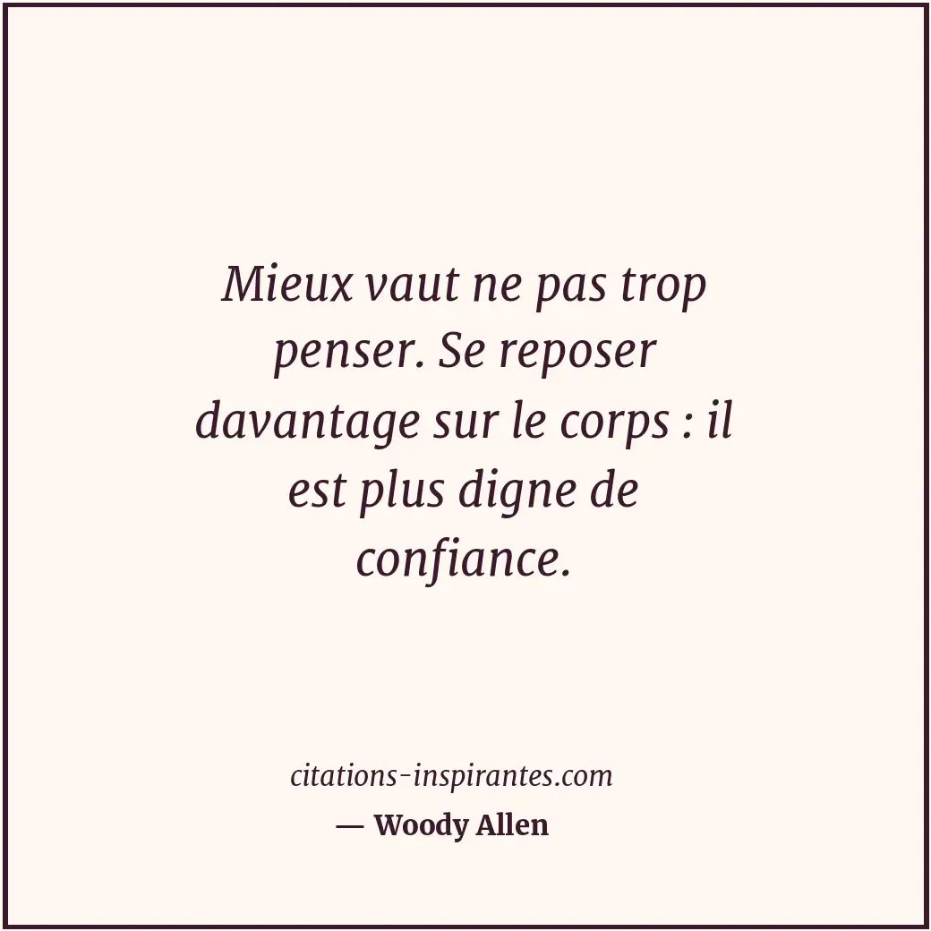 Citation de Woody Allen