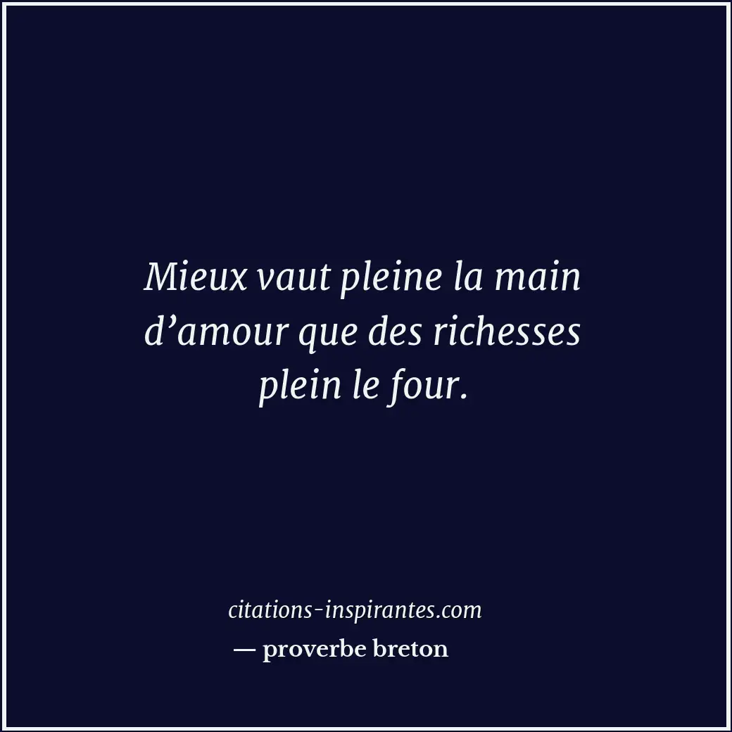 Citation de proverbe breton