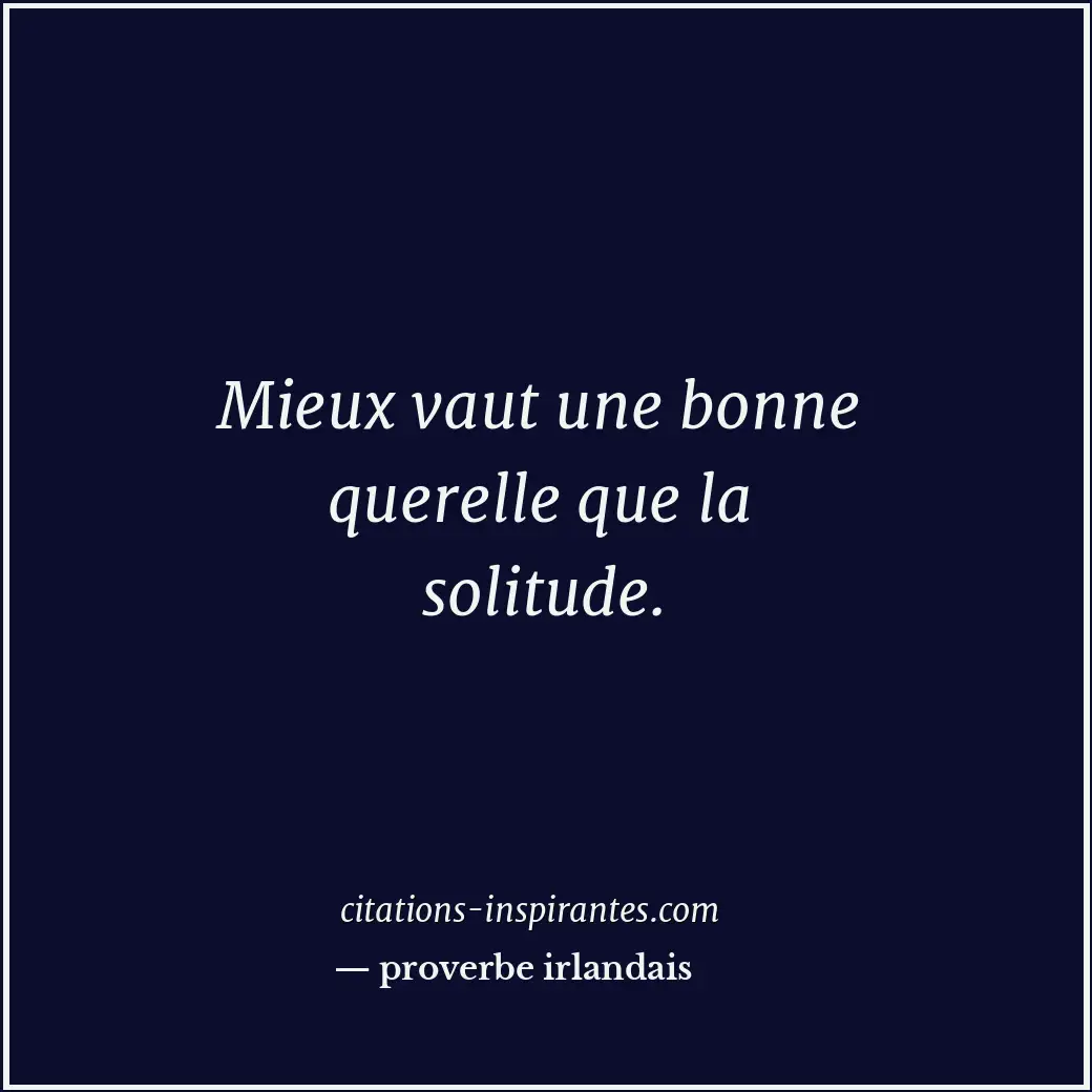 Citation de proverbe irlandais