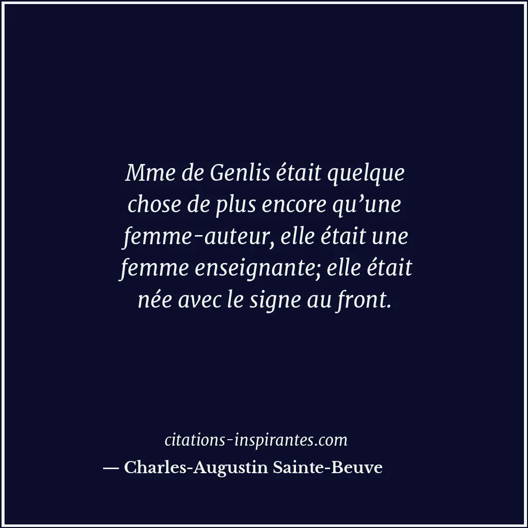 Citation de Charles-Augustin Sainte-Beuve