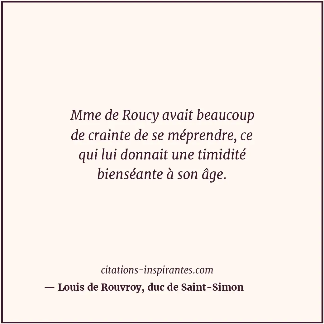 Citation de Louis de Rouvroy, duc de Saint-Simon
