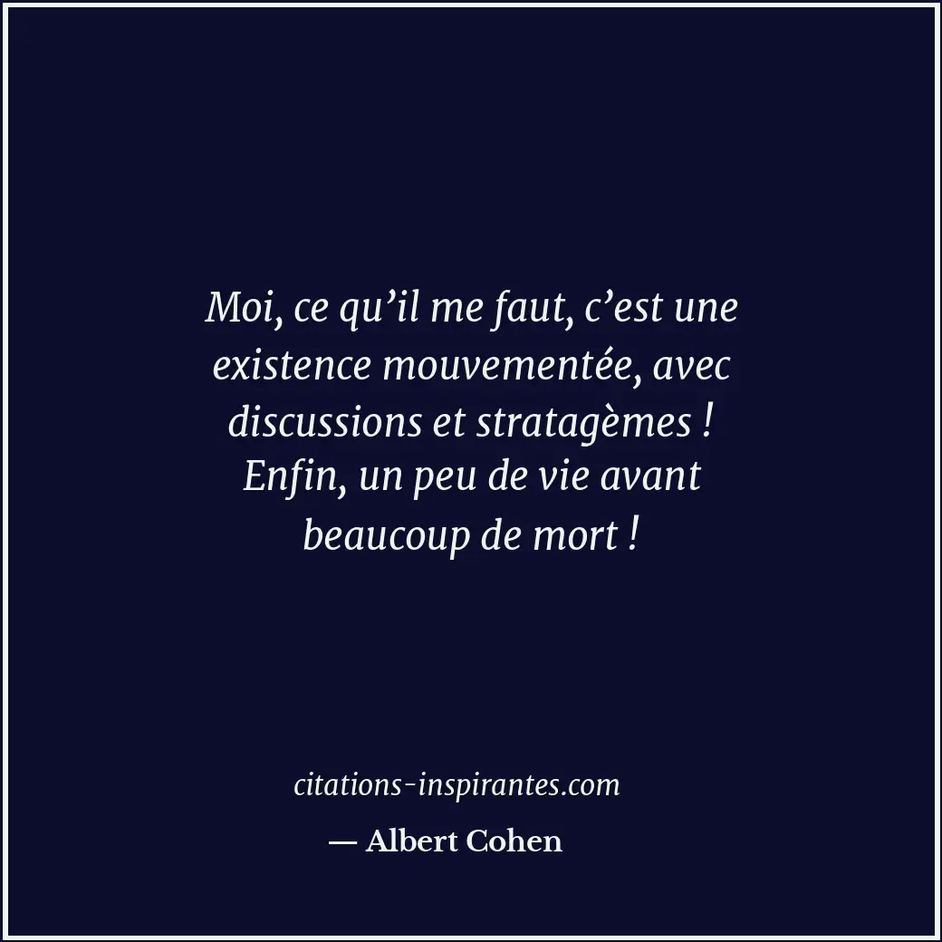 Citation de Albert Cohen
