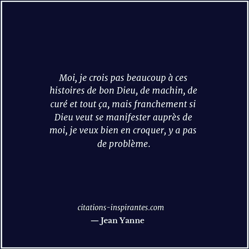 Citation de Jean Yanne