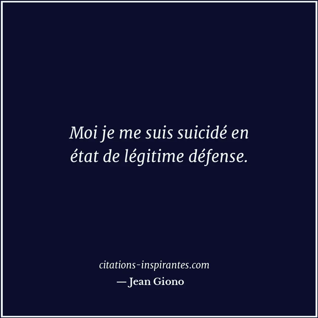 Citation de Jean Giono