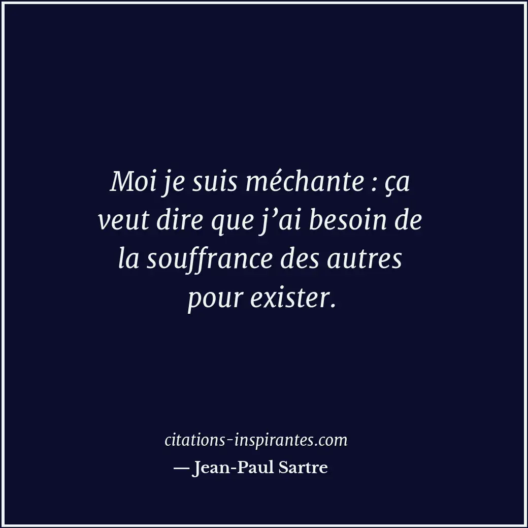 Citation de Jean-Paul Sartre