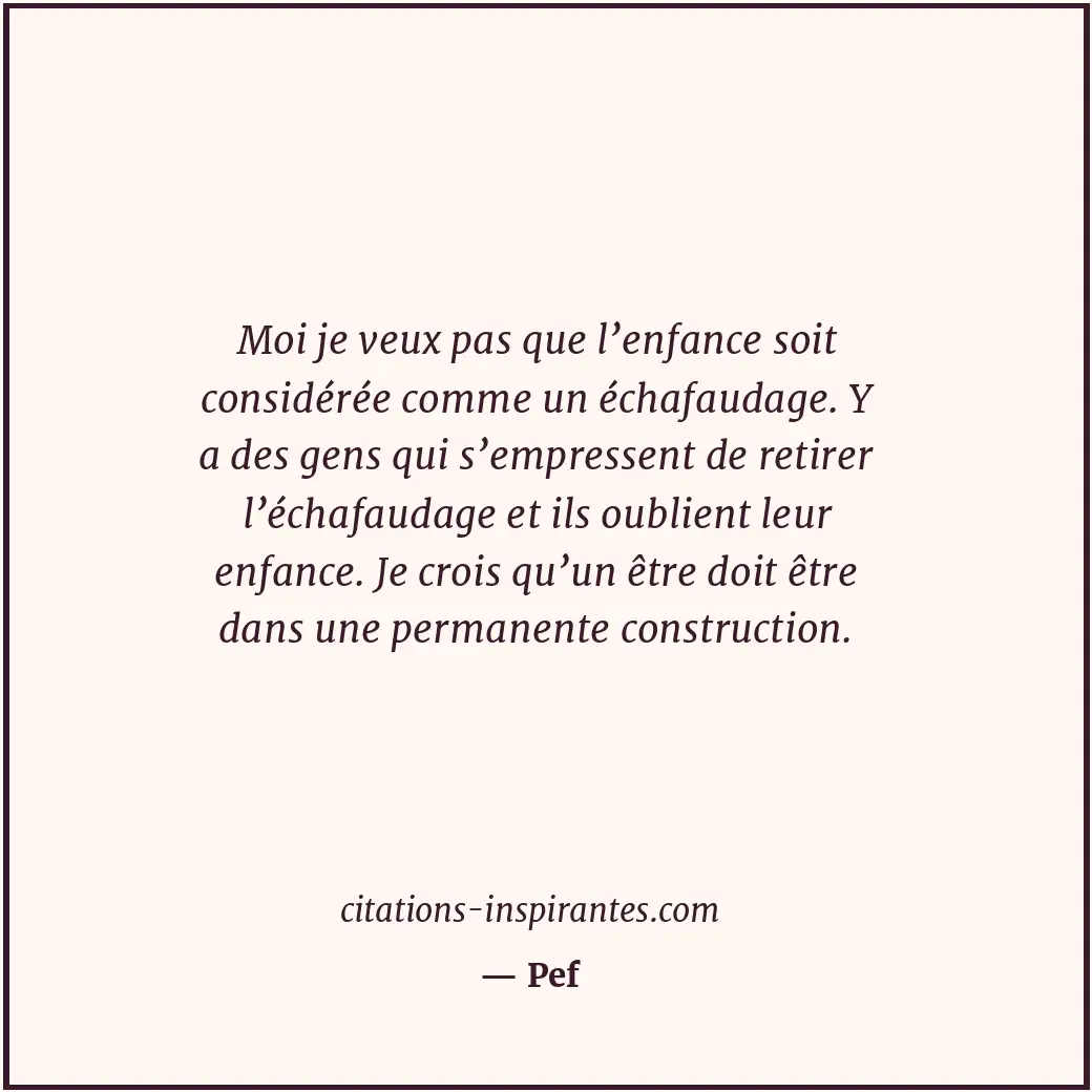Citation de Pef