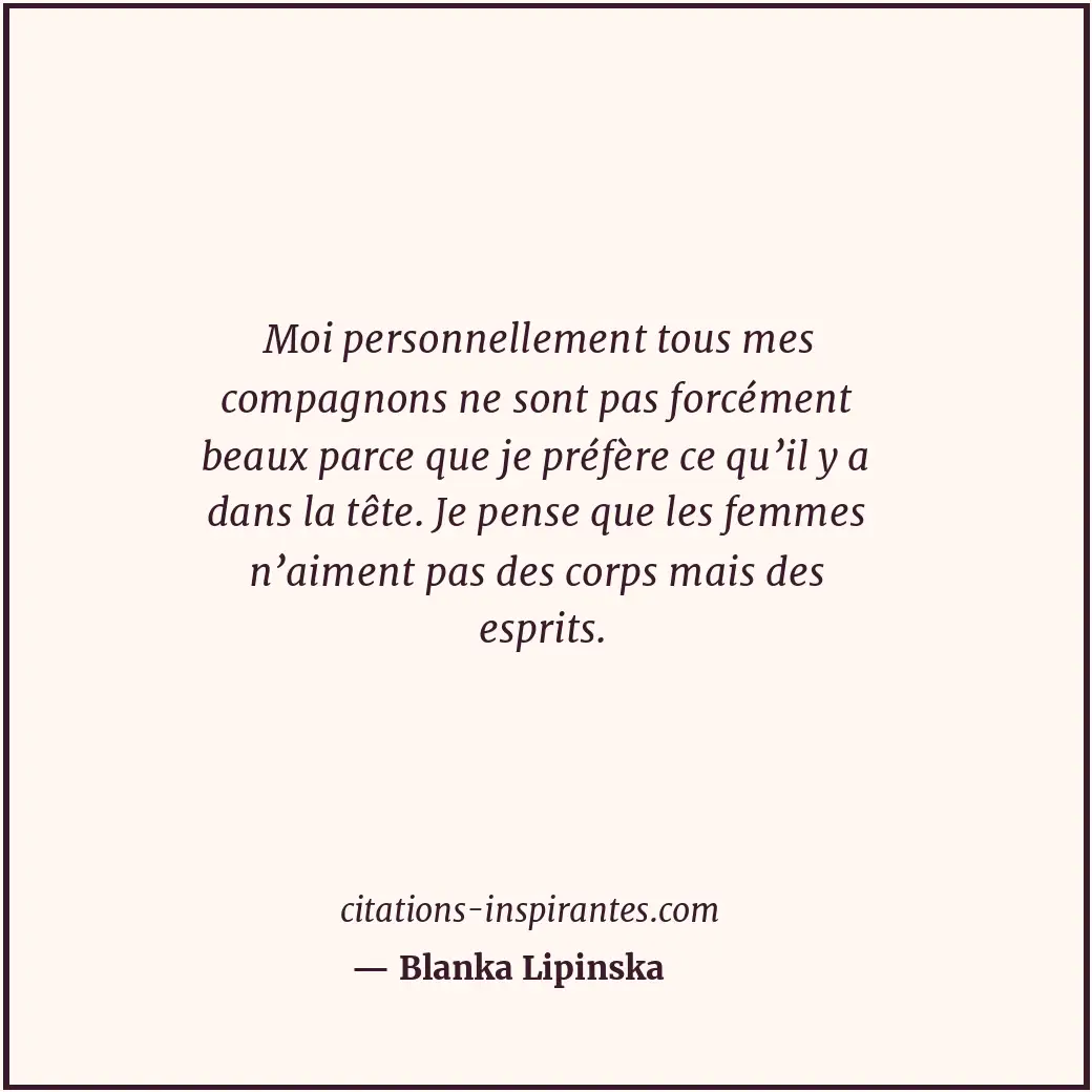 Citation de Blanka Lipinska