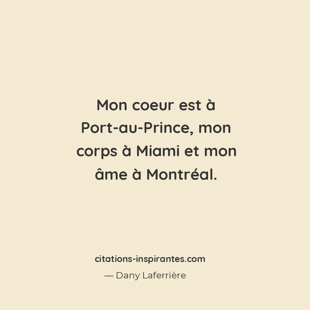 Citation de Dany Laferrière