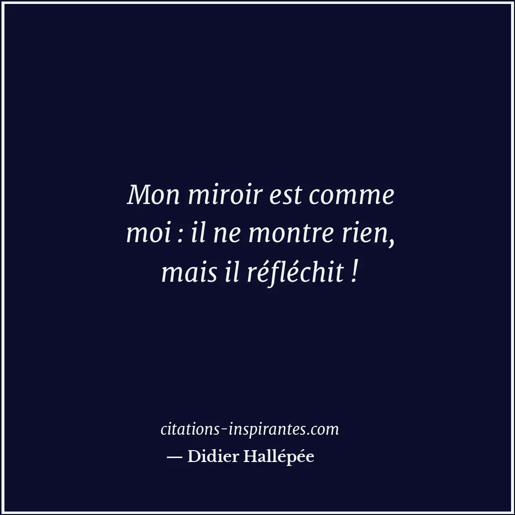 Citation de Didier Hallépée