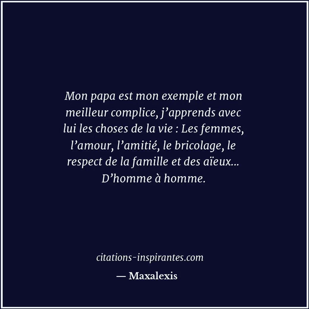 Citation de Maxalexis
