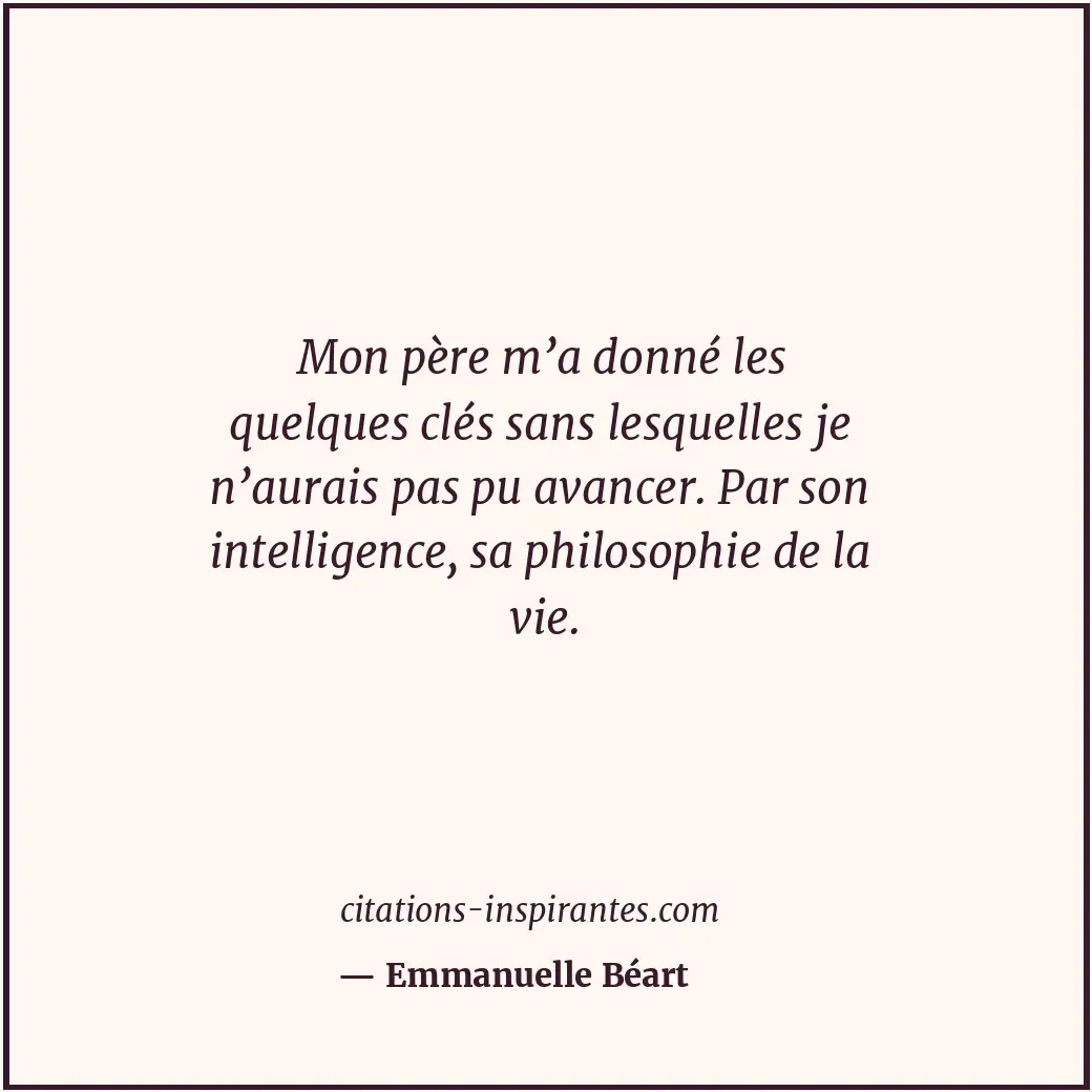 Citation de Emmanuelle Béart