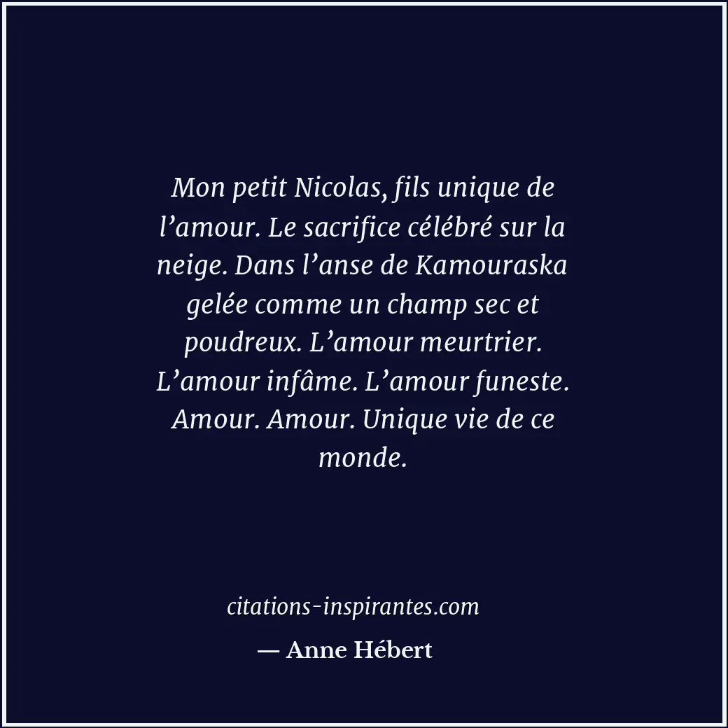 Citation de Anne Hébert