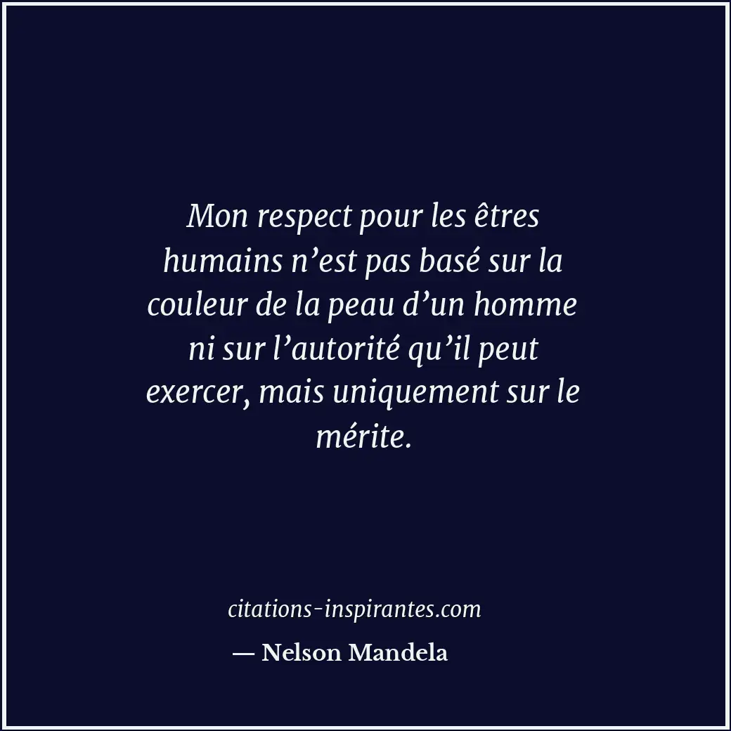 Citation de Nelson Mandela
