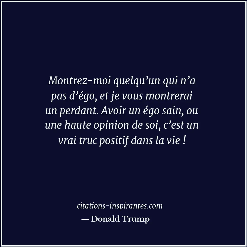 Citation de Donald Trump