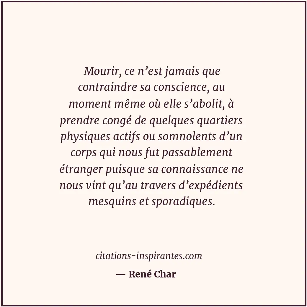 Citation de René Char